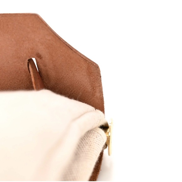 Hermes Toile H and Chocolate with Vache Hunter Calfskin Herbag 39 - Picture 15 of 16